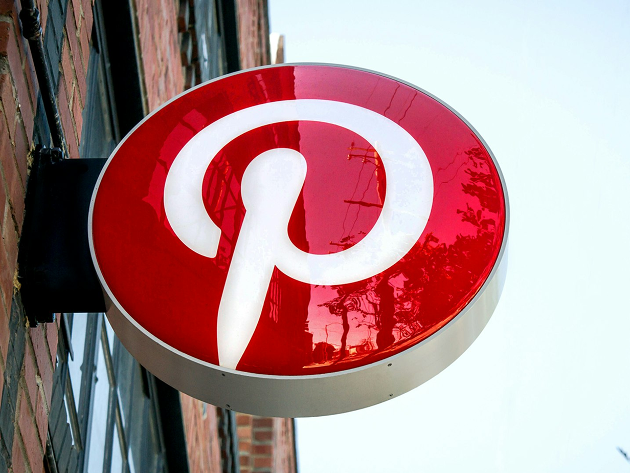 Pinterest signage at headquarters