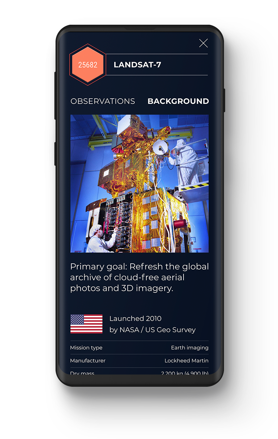 You "own" the satellite — until another tracker captures it elsewhere on Earth.